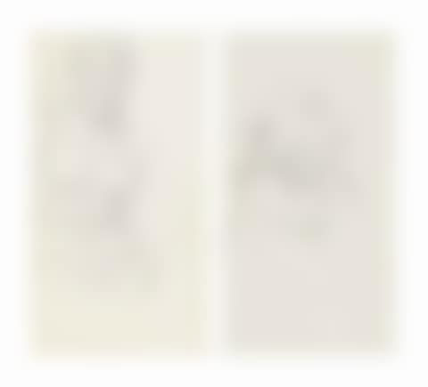 Nude figure studies, for 'Terra Omniparens', three-quarter-length, one seated, one with two studies of the head of a baby (verso) (preview)