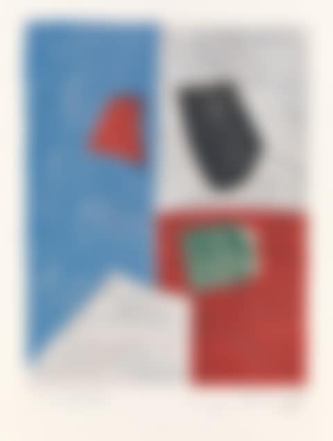 Composition Rose, Rouge Et Bleue (preview)