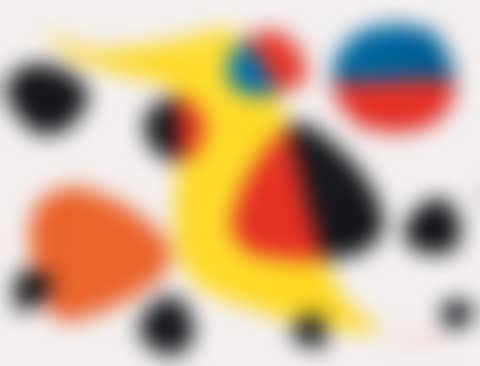 Composition (yellow Boomerang And Circles) (preview)