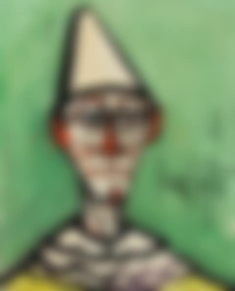 TÊTE DE CLOWN FOND VERT (preview)
