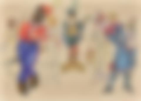COSTUME DESIGNS FOR SEVEN CHARACTERS FROM LES COSAQUES DE PLATOV Ã  PARIS (preview)