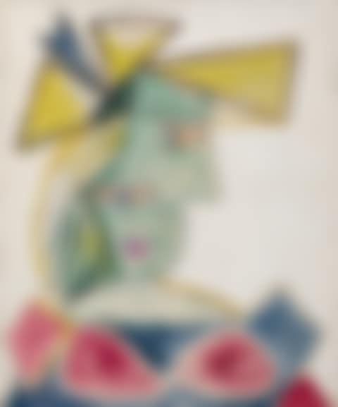 BUSTE DE FEMME AU CHAPEAU  (preview)