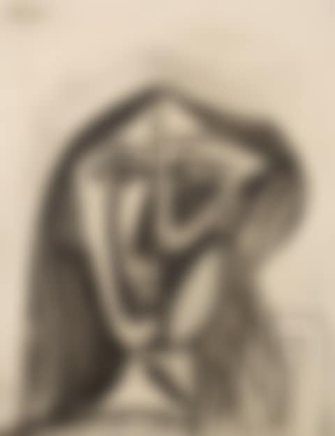TÊTE DE FEMME AU CORSAGE RAYÉ (PORTRAIT DE FRANÇOISE) (preview)