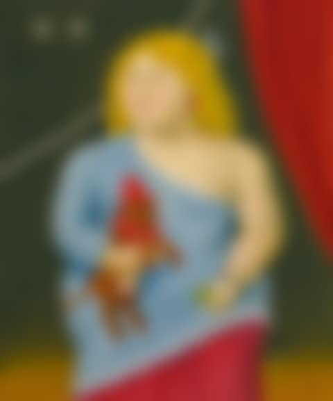 CIRCUS WOMAN WITH DOG (preview)