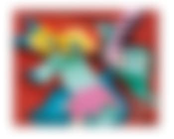 Jumping fox with green virgin ,
1975 (preview)