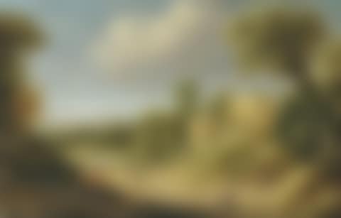 An extensive wooded landscape with townsfolk by a villa (preview)