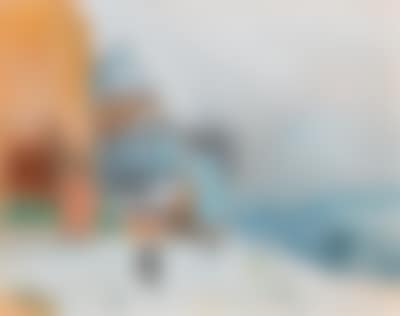 Houses in Ybbs in winter (preview)