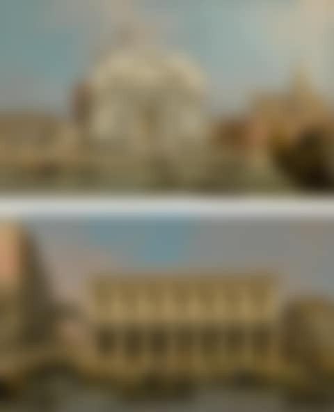 VENICE, THE CHURCHES OF THE REDENTORE AND SAN GIACOMO; VENICE, THE PRISONS AND THE BRIDGE OF SIGHS, LOOKING NORTHWEST FROM THE BALCONY (preview)