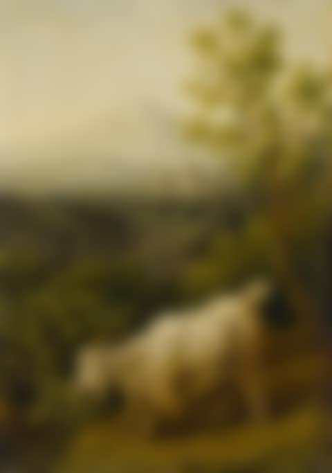 A MALE GOAT IN AN  ITALIANATE LANDSCAPE (preview)