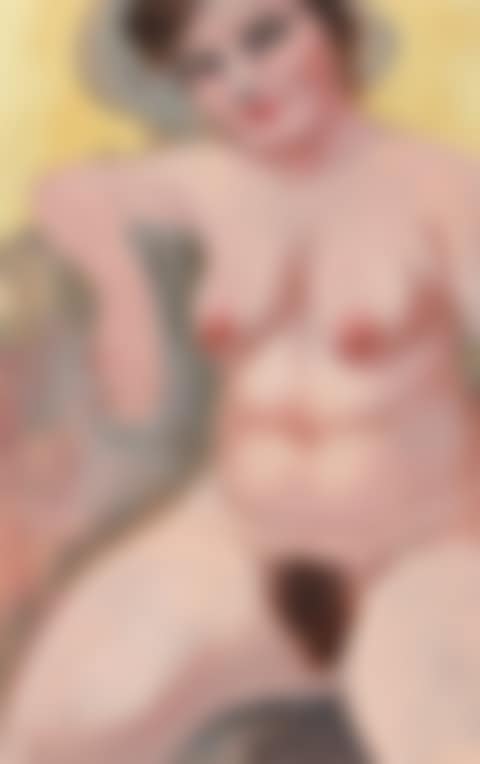 WEIBLICHER SITZENDER AKT (POSING FEMALE NUDE) (preview)