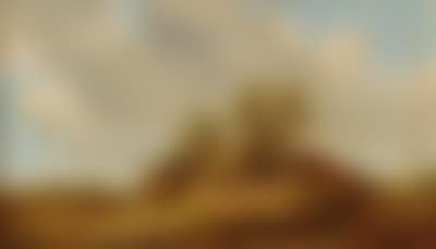 An extensive dune landscape with peasants resting in front of a farm house (preview)