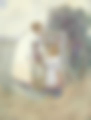 Two girls at a well (preview)