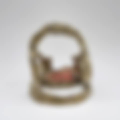 Ceramic/Brass Facial with Red Bowl (preview)
