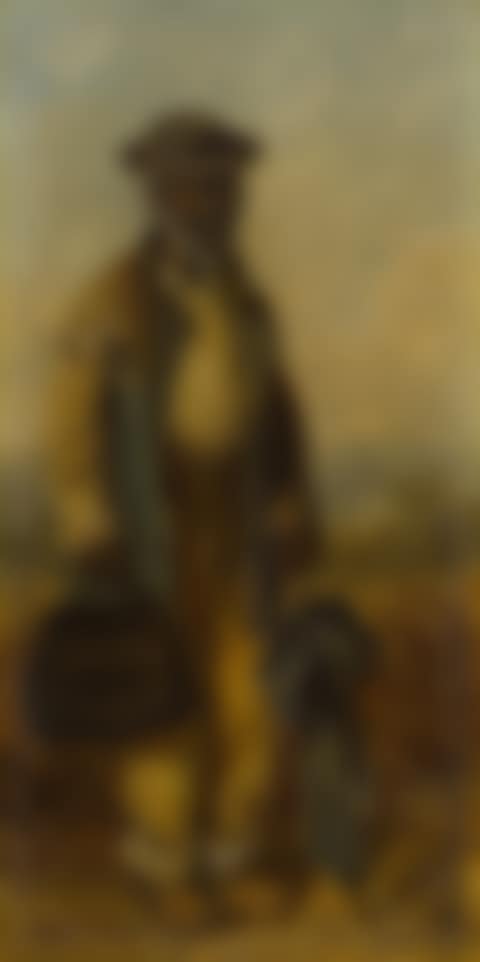 MAN WITH UMBRELLA AND BAG (preview)