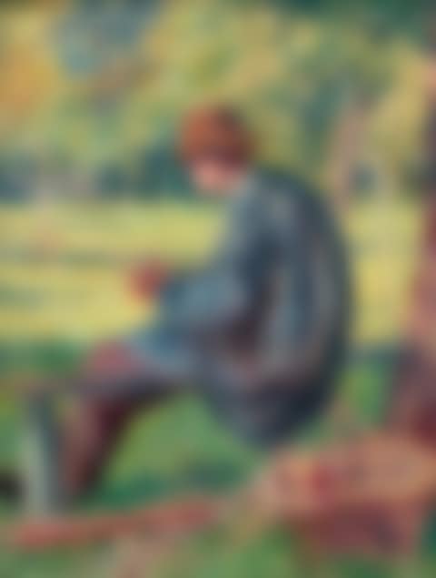 Ludovic Rodo Pissarro in the garden of his father in Eragny (preview)