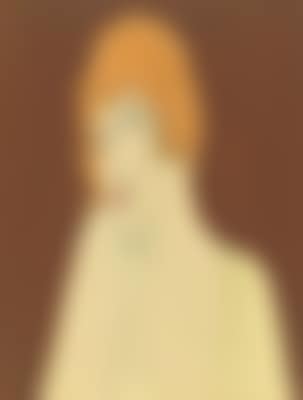 Portrait of a woman with red hair, 'Coquette' (preview)
