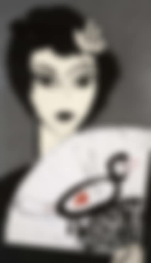 Mujer con abanico II (Miro) (preview)