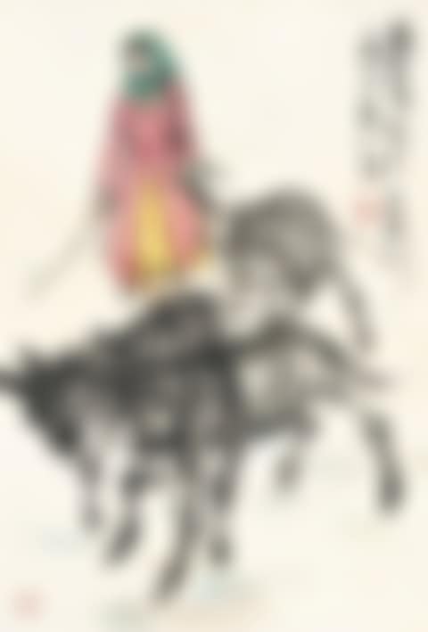 GIRL HERDING DONKEYS (preview)