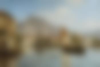 A View of the Riva Village on the Shores of Lake Garda (Italy) , (preview)