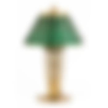 Linen fold table lamp with candlestick base , (preview)