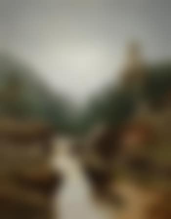 Landscape with sawmill on the Northern California Coast , (preview)