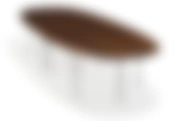 Large conference table in two sections, mounted on ten chromed steel legs ,
Large conference table in two sections, mounted on ten chromed steel legs , (preview)