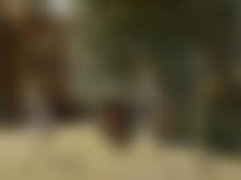 Street scene with figures by the park , (preview)