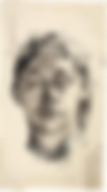 Selbstbildnis (bei grossem Arbeitskater) ,
Circa
1891
-
1892 (preview)