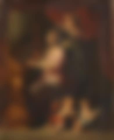 Saint Cecilia surrounded by angels (preview)