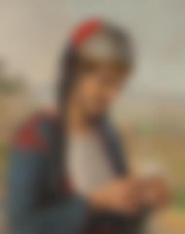 Girl with daisy (preview)
