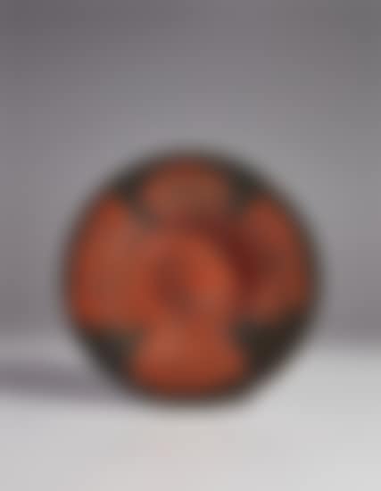 Red owl on black ground (Hibou rouge sur fond noir) (preview)