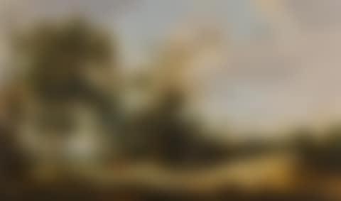 LANDSCAPE WITH TRAVELLERS ON A PATH, A CHURCH BEYOND (preview)
