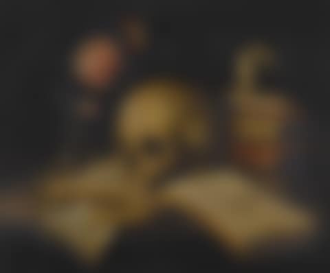 A MEMENTO MORI WITH A SKULL, MUSIC BOOK AND RECORDER (preview)