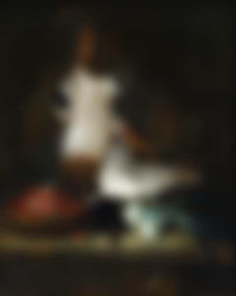 STILL LIFE WITH A DUCK, ONIONS, AND A BASKET OF STRAWBERRIES (preview)