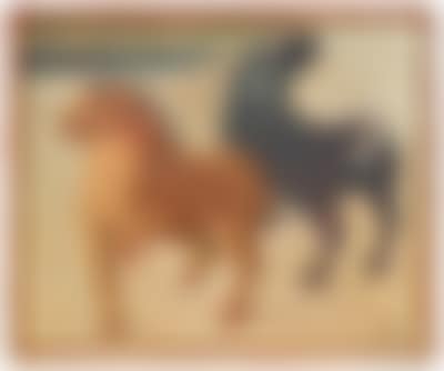 Due cavalli in riva al mare (Horses on the beach) (preview)