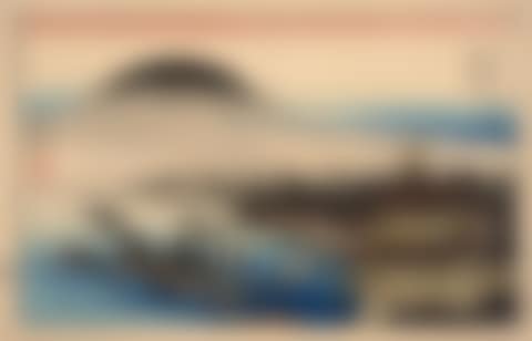 View of Kinkakuji Temple in front of a bay (Kinkakuji) (preview)