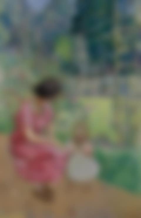 MADELINE DESCORPS ET SON FILS BERNARD AU JARDIN, ÉTUDE II (preview)