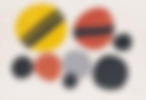 Chevrons Noir Sur Rouge Et Jaune (preview)