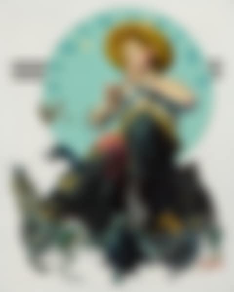 BOY PLAYING FLUTE SURROUNDED BY ANIMALS (SPRINGTIME) (preview)