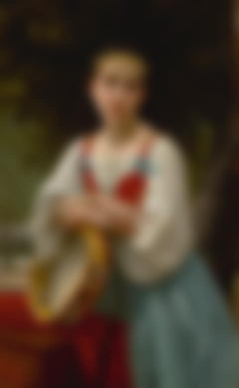 BOHÉMIENNE AU TAMBOUR DE BASQUE (RÉDUCTION) (preview)