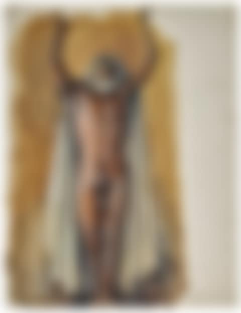 STANDING NUDE WITH CAPE (preview)