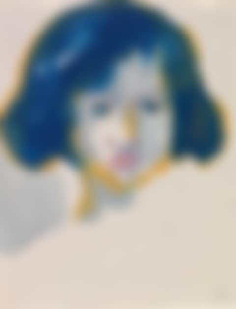 Mädchen mit blauem Haar (preview)