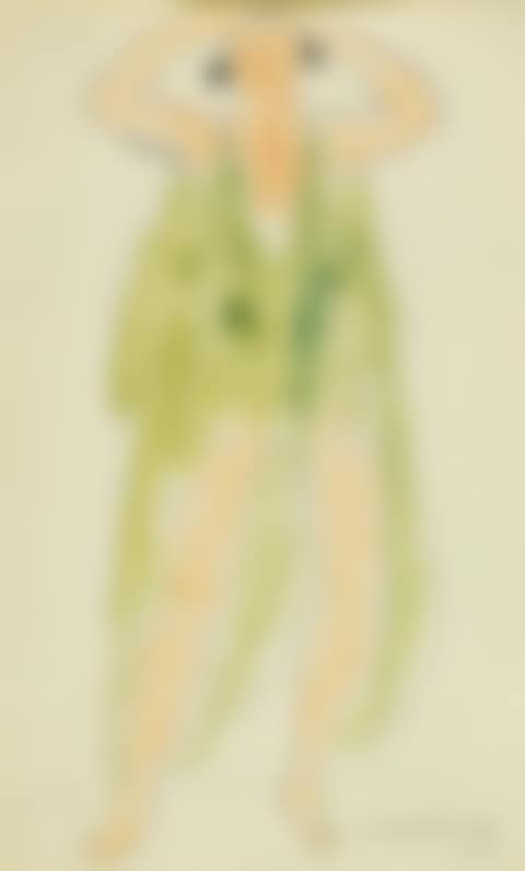 Isadora Duncan in Green; Isadora Duncan in Blue (preview)