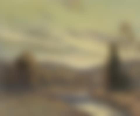 River Landscape At Sunset (preview)