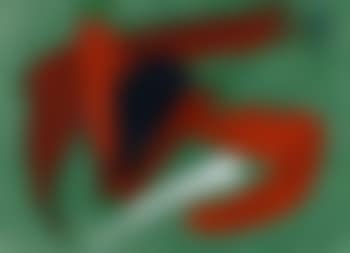 Composition rouge sur fond vert (preview)