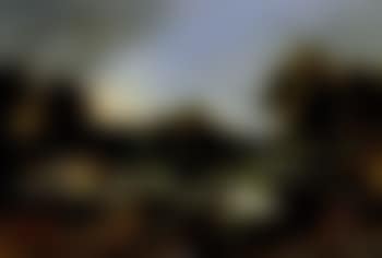 Landscape with a village and trees (preview)