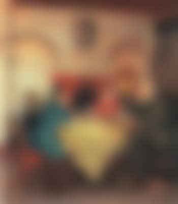 Anna, Michael and Helga Ancher seated at breakfast table, Markvejen, Skagen (preview)