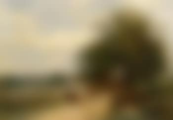 Cows on a lane in a landscape (preview)