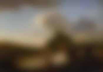 Wooded river landscape with figures by a ford (preview)