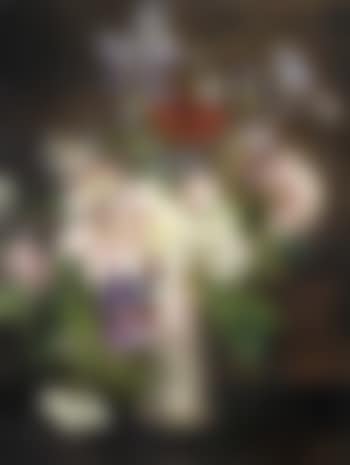 Still life with irises, peonies and poppy (preview)